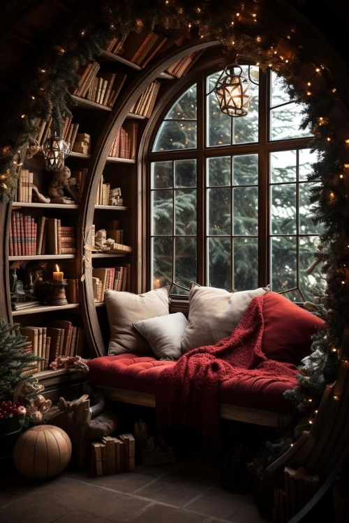 exposed brick wall in a hipster cafe